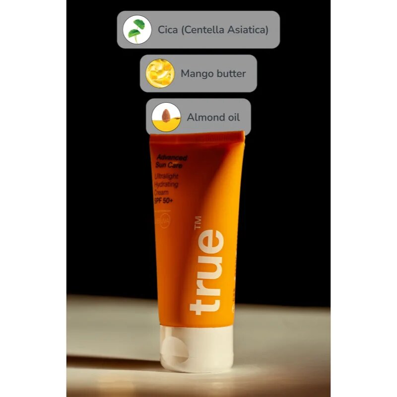 true men skin care Sun Care Ultralight Hydrating Cream SPF 50+ лек хидратиращ крем SPF 50+ 50 мл.