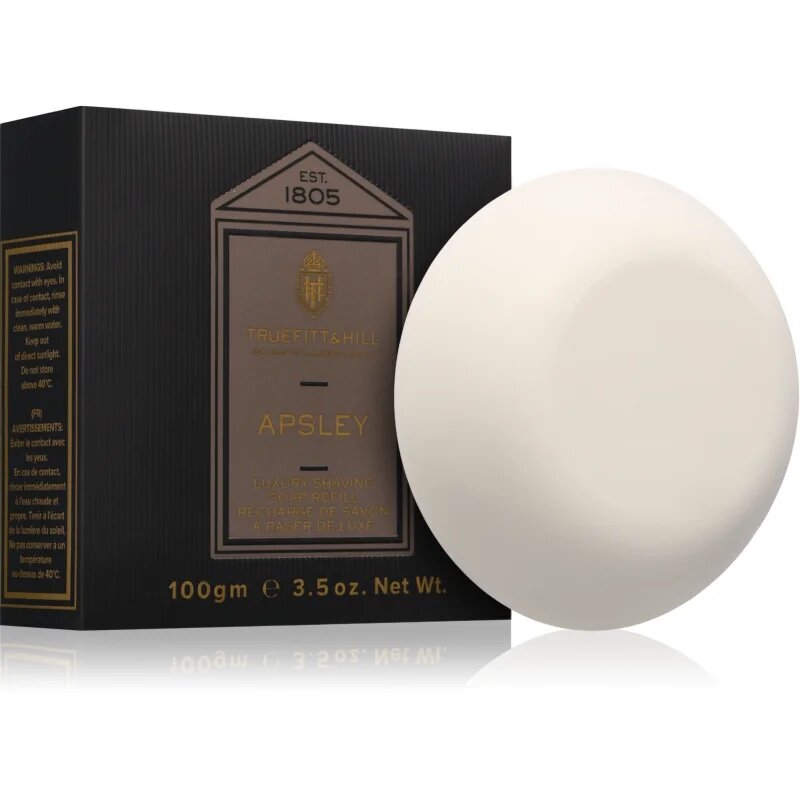 Truefitt & Hill Apsley Shaving Soap естествен твърд сапун бръснене резервен пълнител 100 гр.