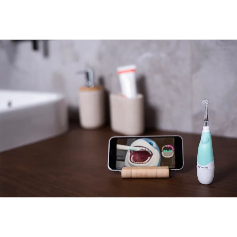 TrueLife SonicBrush Baby G детска електрическа четка за зъби със сменяеми батерии + 2 резервни глави за деца 1 бр.
