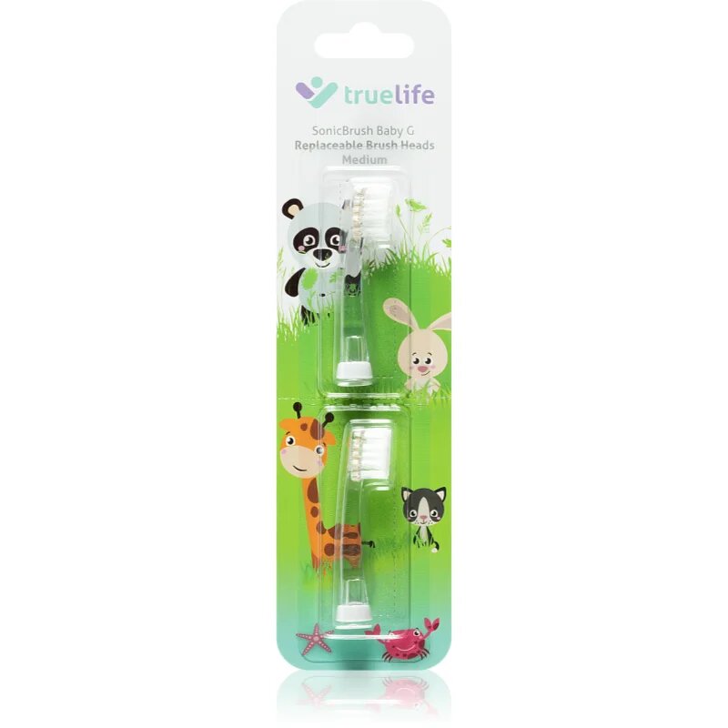 TrueLife SonicBrush Baby G Heads Medium резервни глави за четка за зъби SonicBrush Baby G 2 бр.