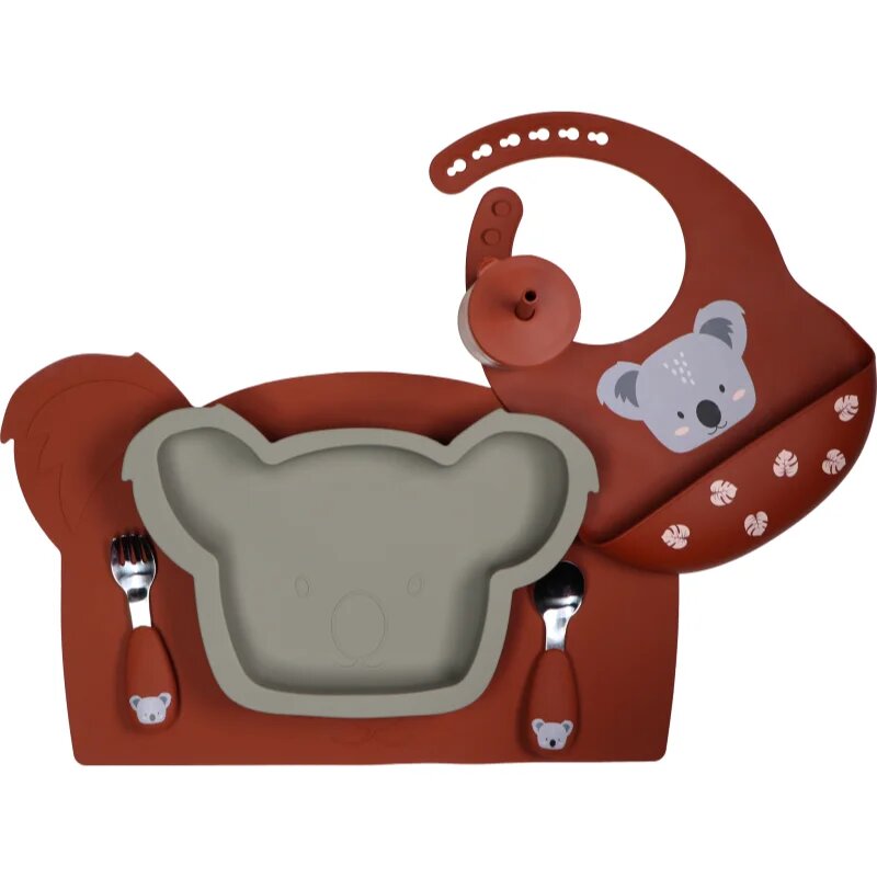 Tryco Silicone Plate Koala чиния Olive Gray 1 бр.