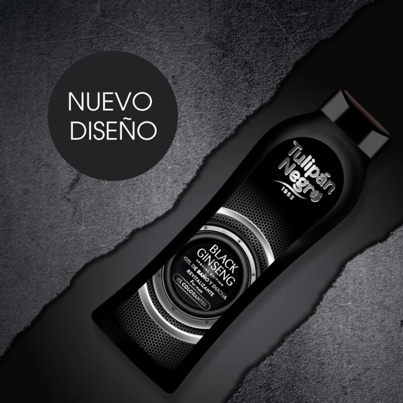 Tulipán Negro Black Gingseng душ гел за мъже 650 мл.