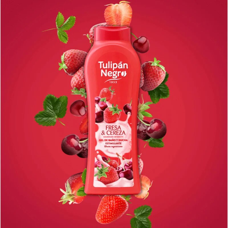 Tulipán Negro Fresa Y Cereza душ гел 650 мл.