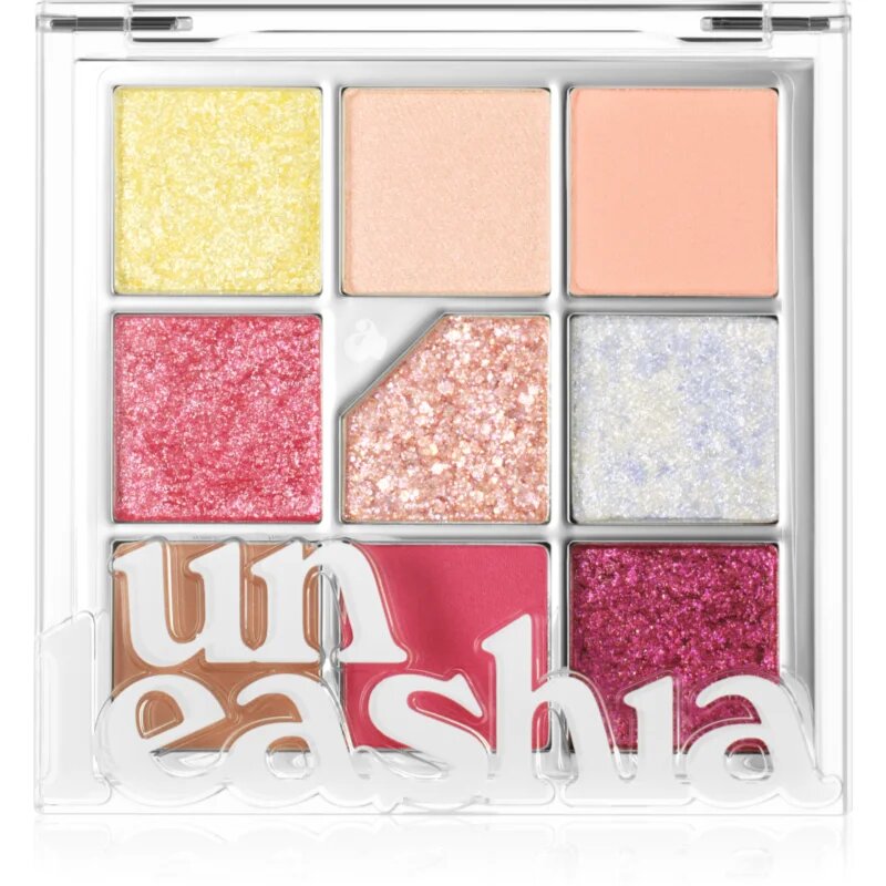Unleashia Glitterpedia Eye Palette палитра сенки за очи цвят No.7 All of Peach Ade 6.2 гр.