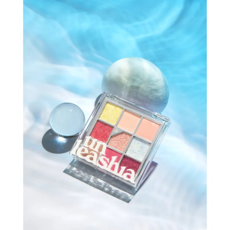 Unleashia Glitterpedia Eye Palette палитра сенки за очи цвят No.7 All of Peach Ade 6.2 гр.