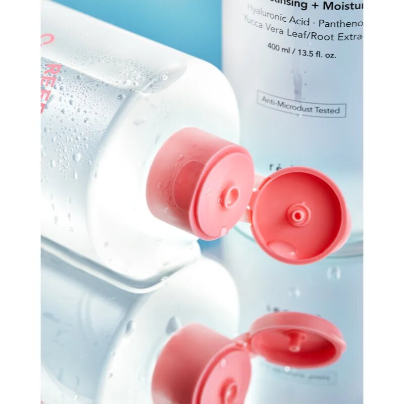 Unleashia Reduire Refreshing Time Cleansing Water успокояваща прочистваща вода с хиалуронова киселина 400 мл.