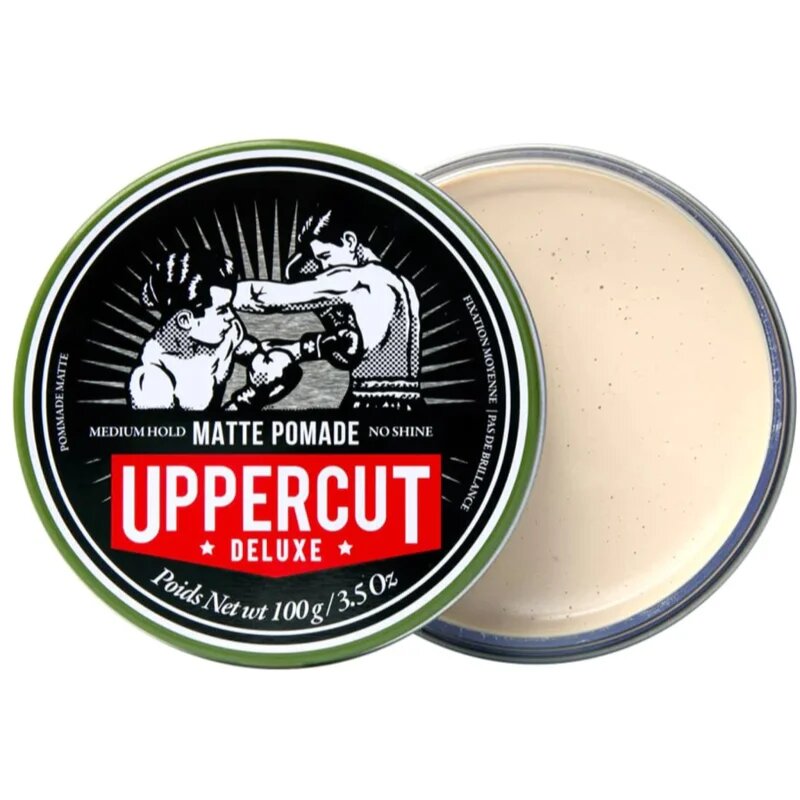 Uppercut Deluxe Matt Pomade стилизираща паста За коса за мъже 100 гр.