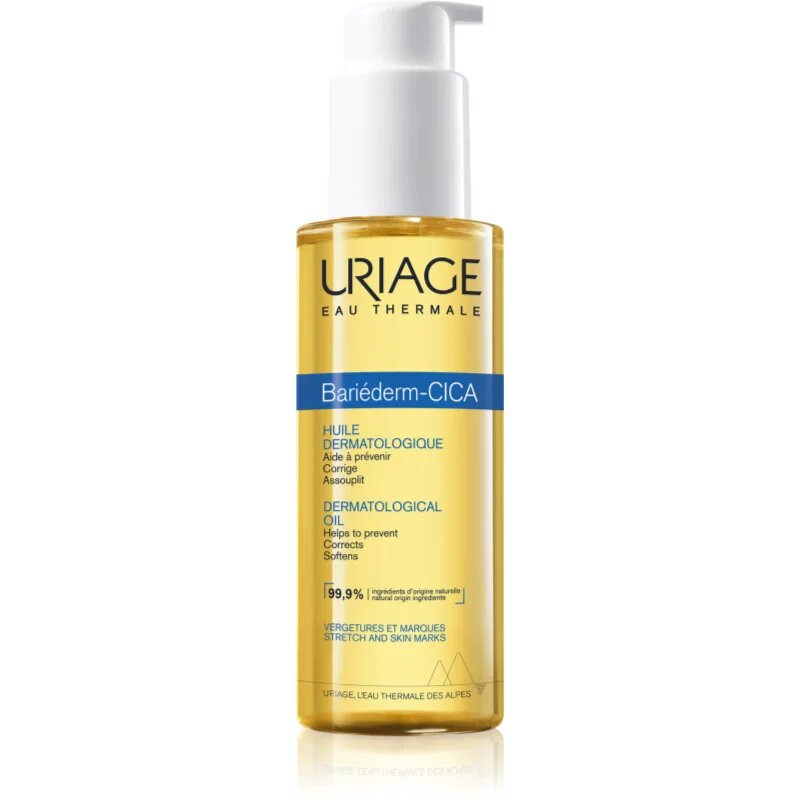 Uriage Bariéderm Cica Dermatological Oil подхранващо масло за тяло за стрии 100 мл.