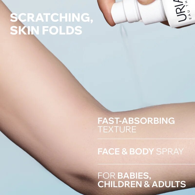 Uriage Bariederm Cica+ Restorative Drying Spray изсушаващ и успокояващ спрей за раздразнена кожа 100 мл.