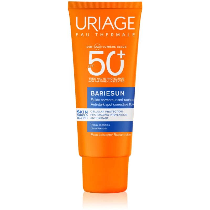 Uriage Bariésun Anti-Brown Spot Fluid SPF 50+ защитен флуид с висока UV защита 40 мл.