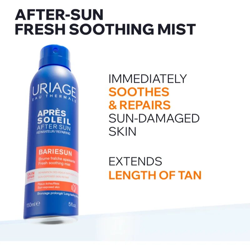 Uriage Bariésun Refreshing Thermal Mist After Sun успокояващ спрей след слънчеви бани 150 мл.