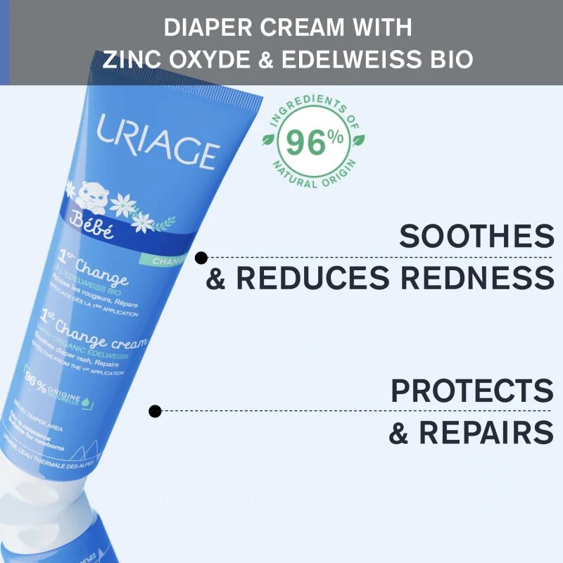 Uriage Bébé 1st Change Cream хидратиращ защитен крем против подсичане 100 мл.