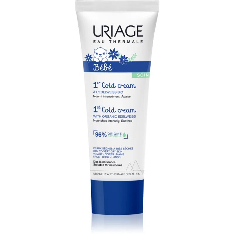 Uriage Bébé 1st Cold Cream подхранващ крем за тяло и лице 75 мл.