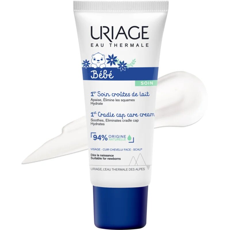 Uriage Bébé 1st Cradle Cap Care Cream успокояващ крем 40 мл.