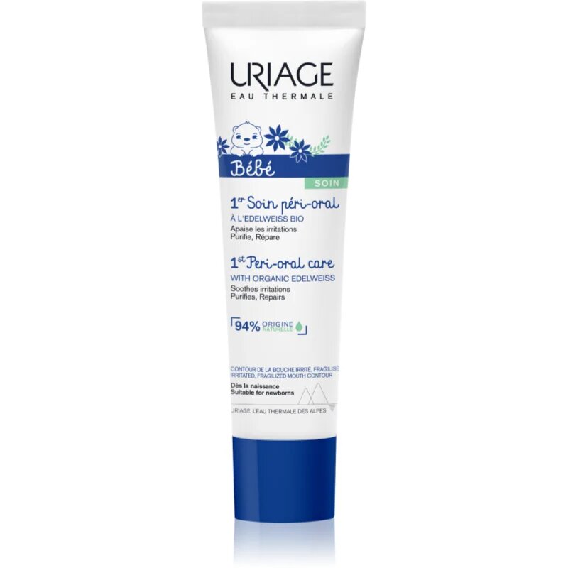 Uriage Bébé 1st Peri-Oral Care регенериращ крем за раздразнена кожа около устните 30 мл.