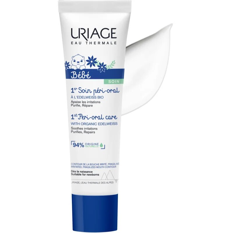 Uriage Bébé 1st Peri-Oral Care регенериращ крем за раздразнена кожа около устните 30 мл.