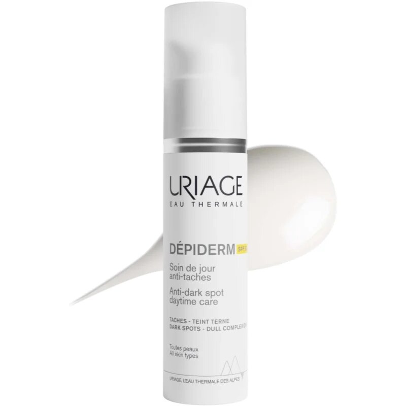 Uriage Dépiderm Anti-dark Spot Daytime Care защитен дневен крем за превенция на пигментни петна SPF 50+ 30 мл.