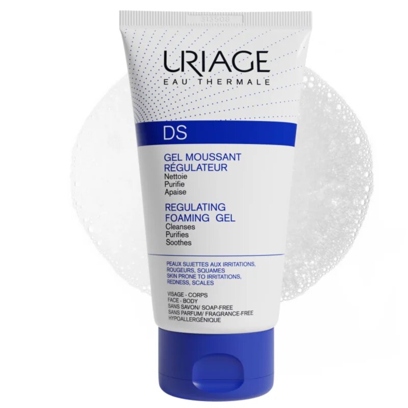 Uriage DS Regulating Foaming Gel успокояващ гел за суха и сърбяща кожа 150 мл.