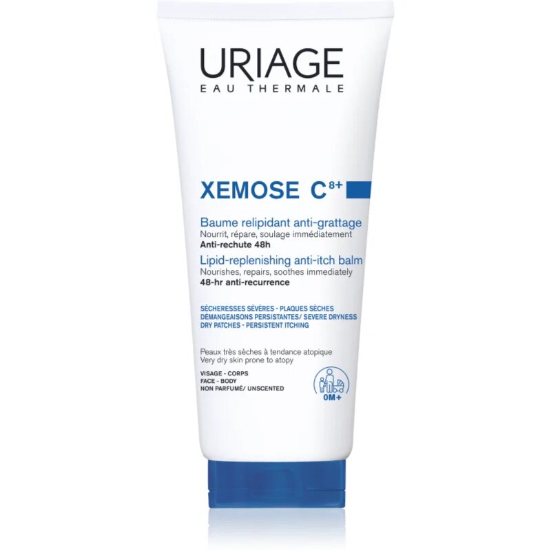 Uriage Xemose C8+ Lipid-Replenishing Anti-Itch Balm успокояващ балсам за суха и екзематична кожа 200 мл.