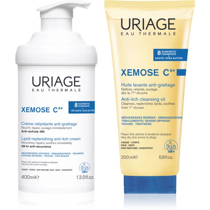 Uriage Xemose C8+ Set комплект за суха към атопична кожа