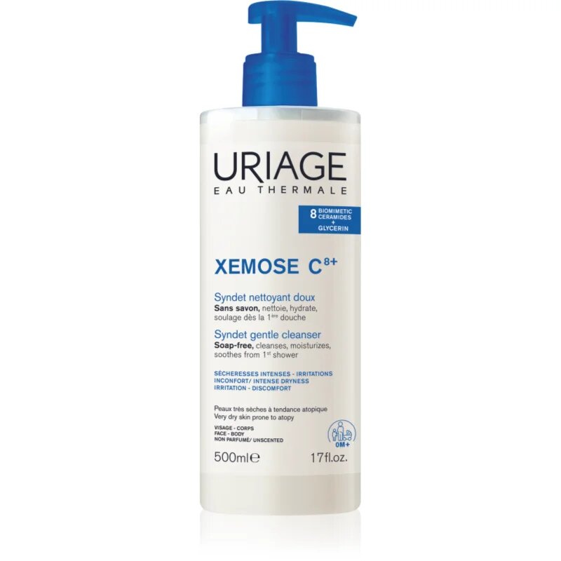 Uriage Xemose C8+ Syndet Gentle Cleanser синдет за суха към атопична кожа 500 мл.