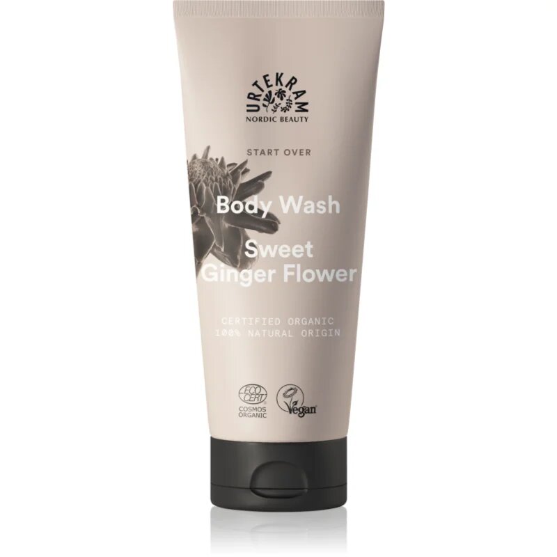 Urtekram Sweet Ginger Flower нежен душ гел с екстракт от алое и джинджър 200 мл.
