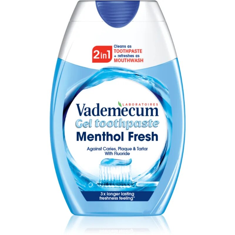 Vademecum 2 in1 Menthol Fresh паста за зъби и вода за уста 2 в 1 75 мл.