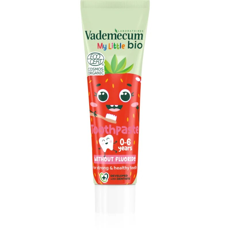 Vademecum BIO Strawberry детска паста за зъби без флуорид ягода 50 мл.