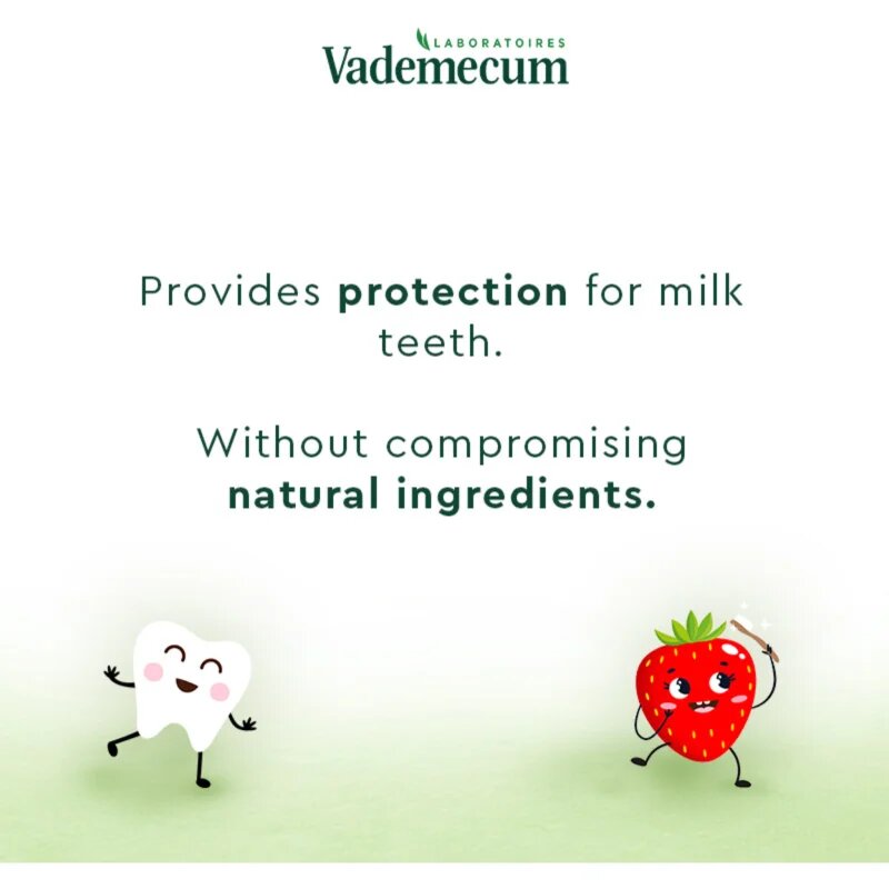 Vademecum BIO Strawberry детска паста за зъби без флуорид ягода 50 мл.
