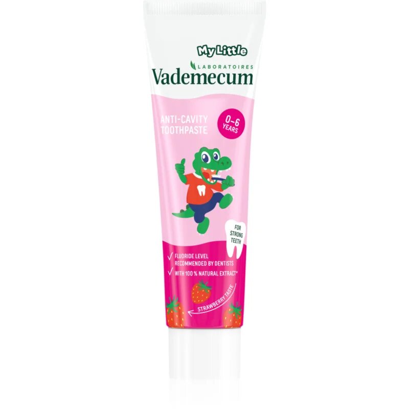 Vademecum My Little Strawberry детска паста за зъби с флуорид ягода 50 мл.