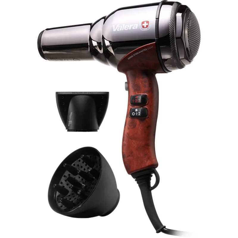 Valera Swiss Steel-Master Light сешоар Black Chrome 1 бр.