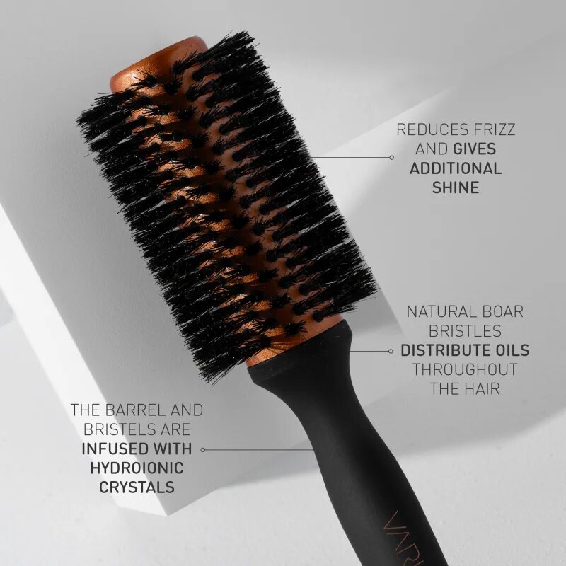 VARIS Boar Brush кръгла четка за коса с косми от глиган Large 43 mm 1 бр.