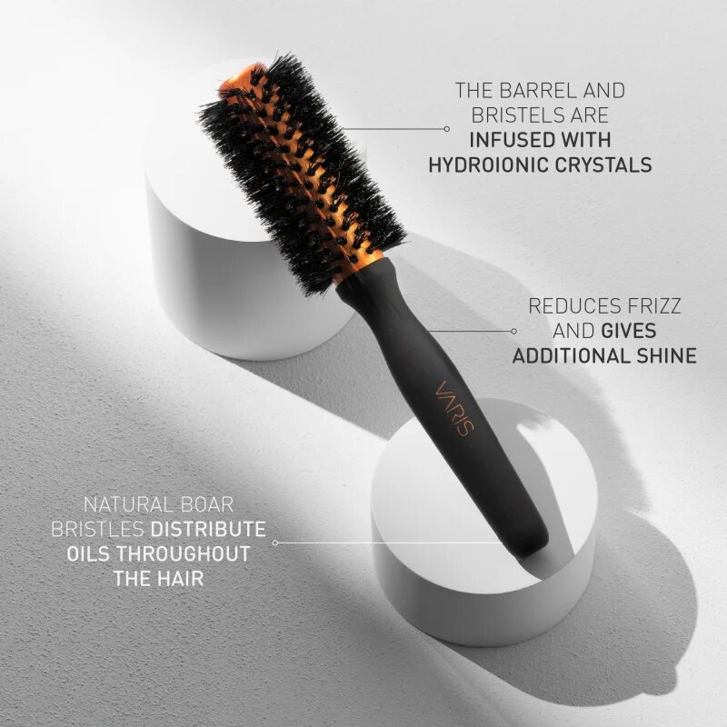 VARIS Boar Brush кръгла четка за коса с косми от глиган Small 25 mm 1 бр.