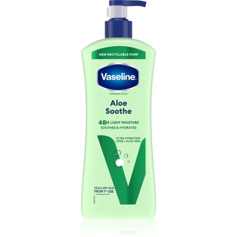 Vaseline Aloe Soothe хидратиращо мляко за тяло с алое вера 600 мл.