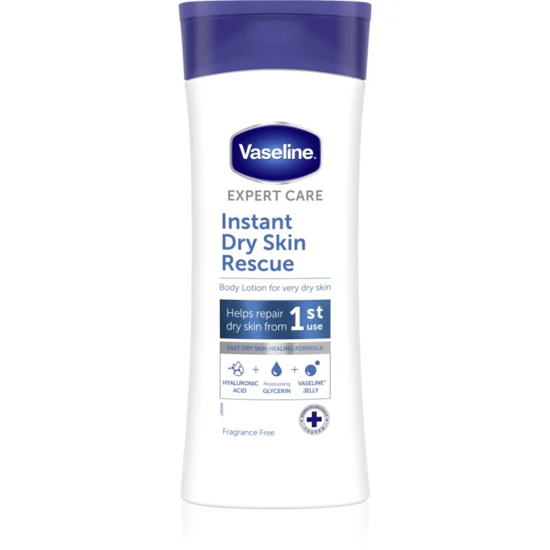 Vaseline Dry Skin Rescue тоалетно мляко за тяло за суха кожа 400 мл.