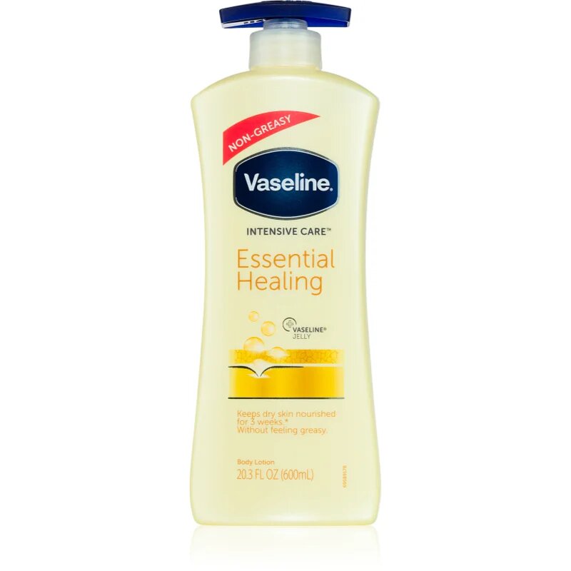 Vaseline Intensive Care хидратиращо мляко за тяло с дозатор Essential Healing 600 мл.