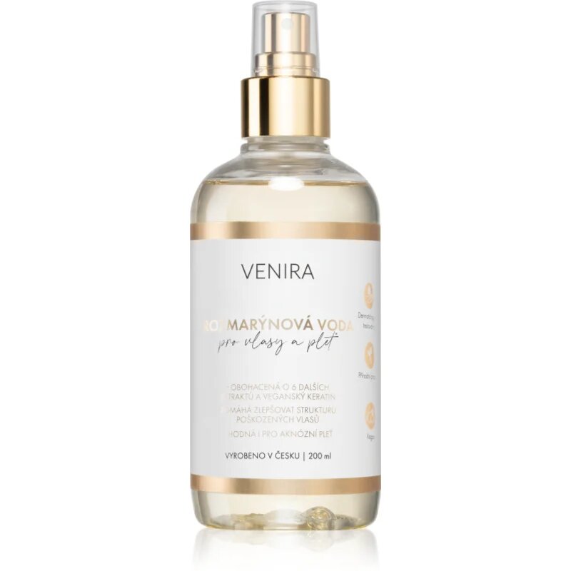 Venira Rosemary Water грижа без отмиване за лице тяло и коса 200 мл.