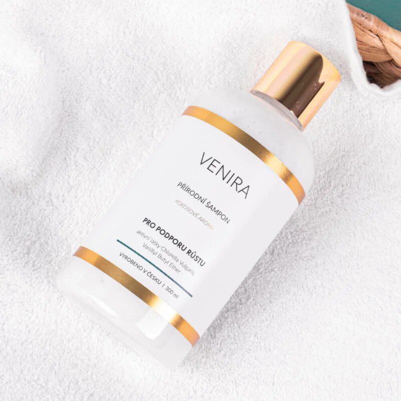 Venira Shampoo for Hair Growth натурален шампоан с аромат Coconut 300 мл.