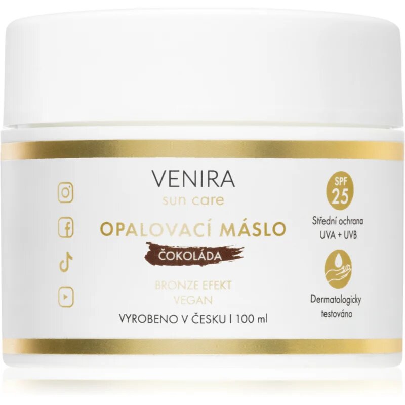 Venira Tan Body Butter Bronze слънцезащитно масло Chocolate 100 мл.