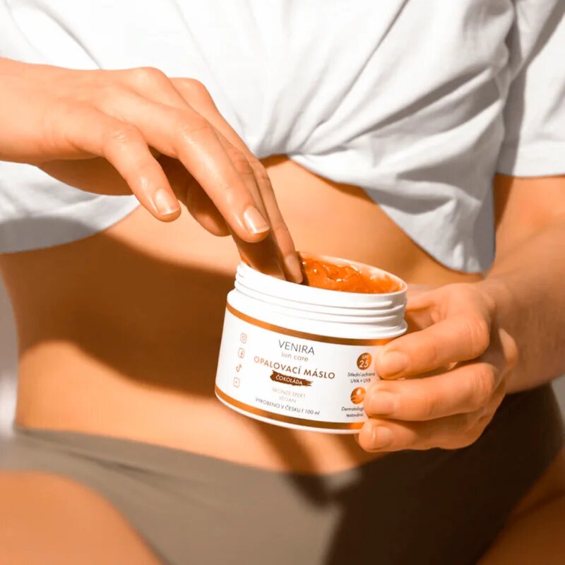 Venira Tan Body Butter Bronze слънцезащитно масло Chocolate 100 мл.