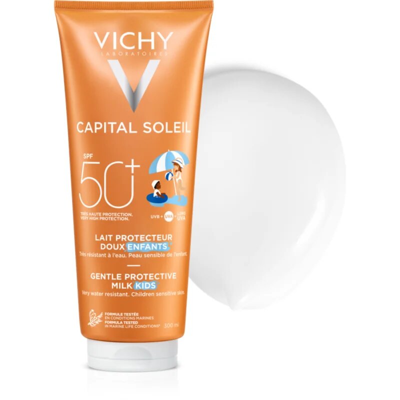 Vichy Capital Soleil Gentle Milk защитно мляко за лице и тяло за деца SPF 50 300 мл.