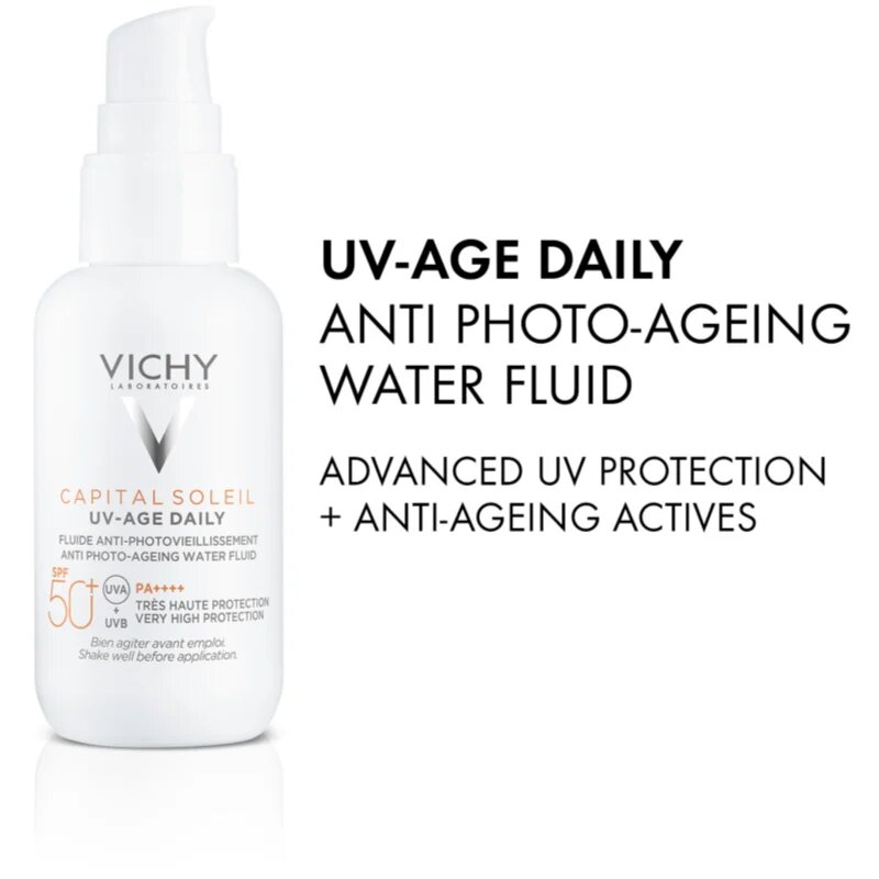 Vichy Capital Soleil UV-Age Daily флуид против стареене на кожата SPF 50+ 40 мл.