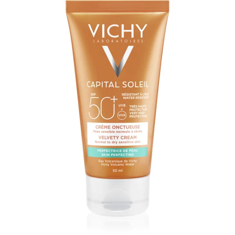 Vichy Capital Soleil защитен крем за кадифено нежна кожа на лицето SPF 50+ 50 мл.