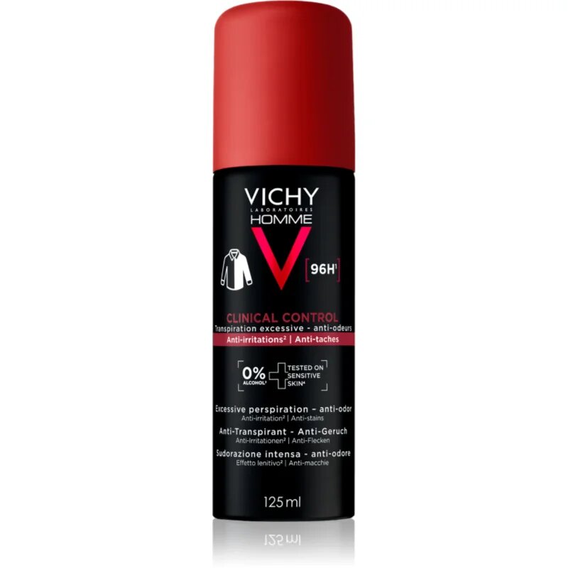 Vichy Homme Clinical Control антиперспирант срещу силно изпотяване 125 мл.