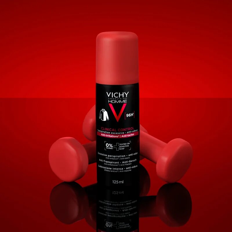 Vichy Homme Clinical Control антиперспирант срещу силно изпотяване 125 мл.