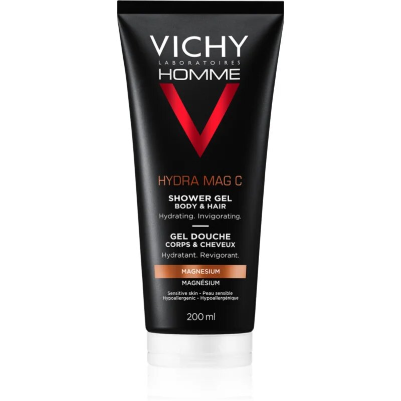Vichy Homme Hydra-Mag C душ гел за тяло и коса 200 мл.