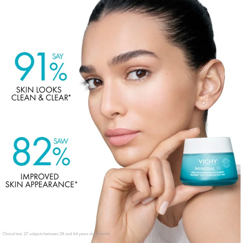 Vichy Minéral 89 Moisture Matte Sorbet крем сорбе за смесена и мазна кожа без парфюм 50 мл.