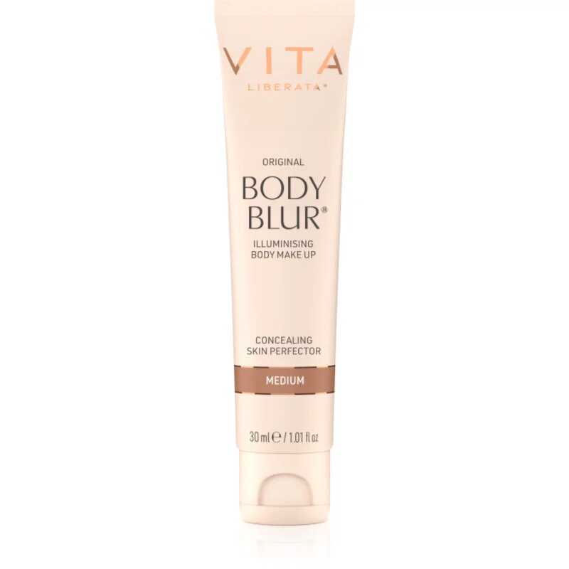 Vita Liberata Body Blur Body Makeup лек фон дьо тен за лице и тяло малка опаковка цвят Medium 30 мл.