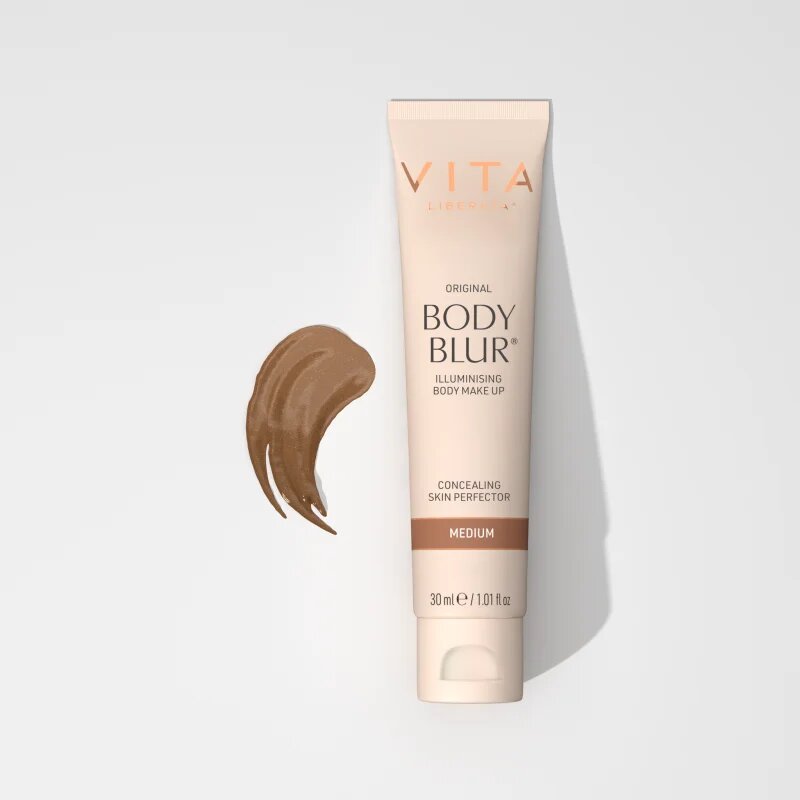 Vita Liberata Body Blur Body Makeup лек фон дьо тен за лице и тяло малка опаковка цвят Medium 30 мл.
