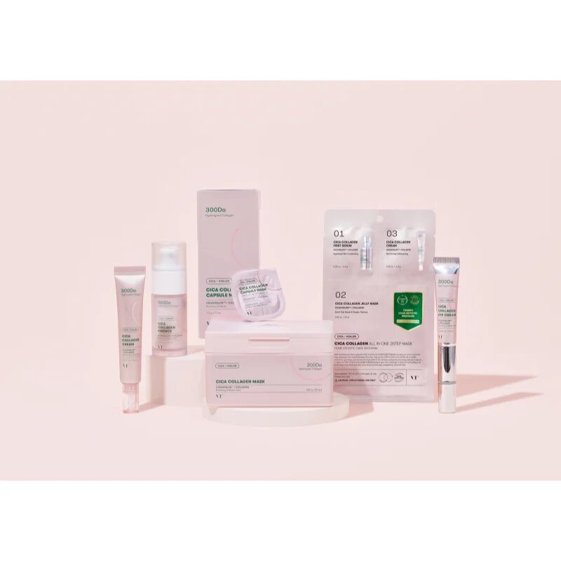 VT Cosmetics Cica Collagen Eye Cream изглаждащ и стягащ крем за околоочната зона с хидратиращ ефект 15 мл.